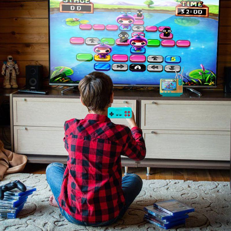 GV300S Retro Game Console – 308 Classic Games, Mini TV-Style Player