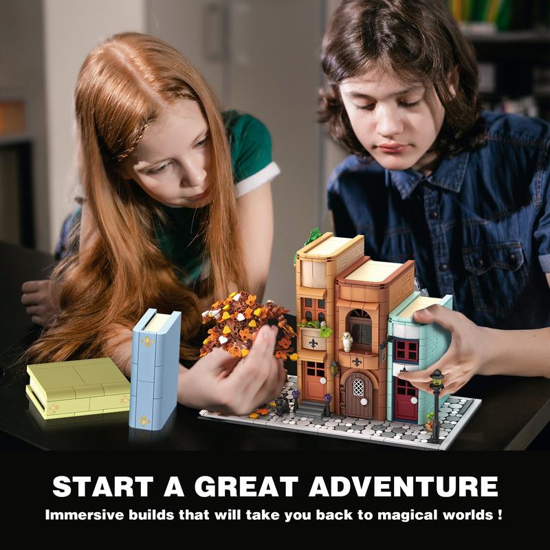 1488PCS BookNook Kit – Bookend Building Blocks & Miniature Shelf Insert