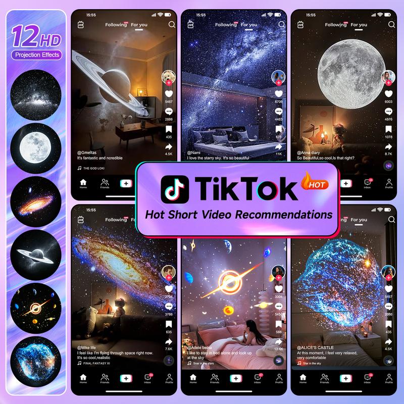 Galaxy Projector Star Light: Perfect Christmas Gift for Bedroom Decor & Ambiance