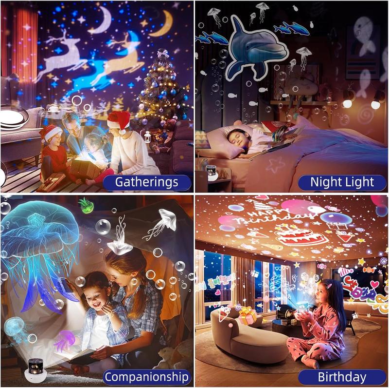 21-in-1 Galaxy Star Projector: Bluetooth Speaker, Timer & Remote for Room Decor