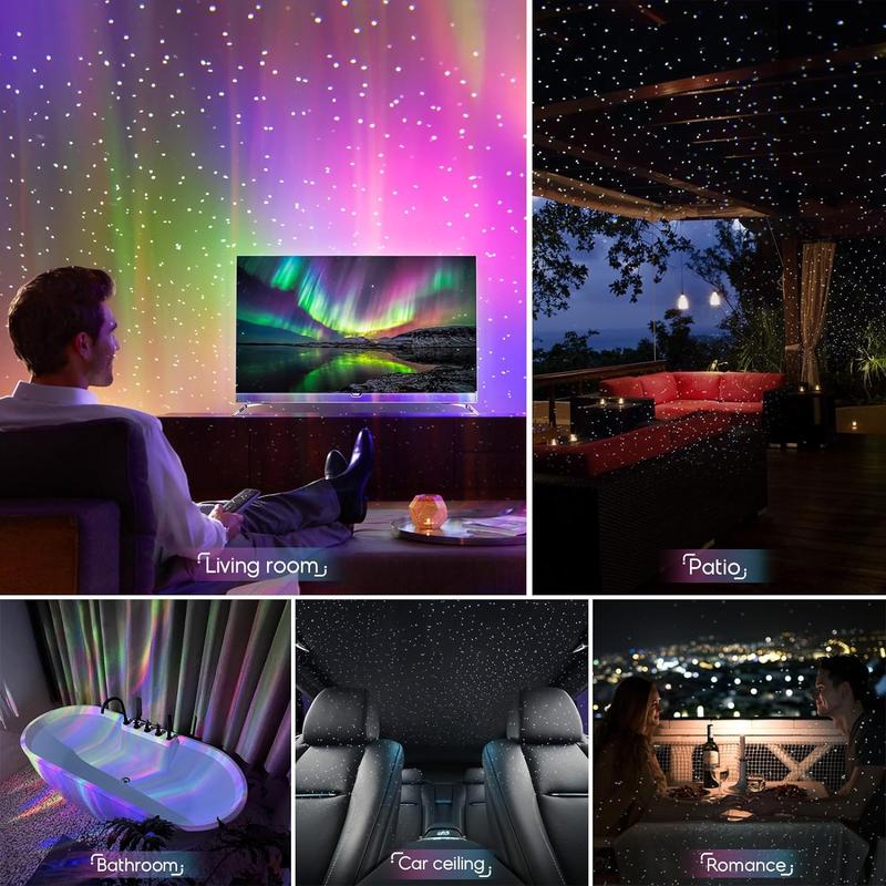 Rossetta Star Projector: Galaxy LED Lights with Remote Control & White Noise