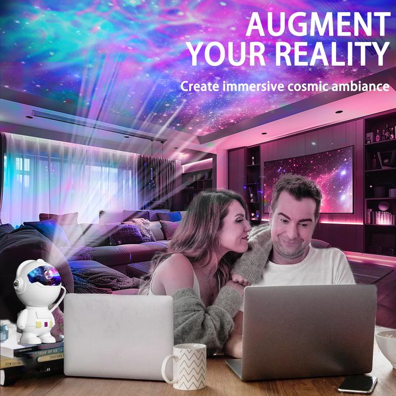 Astronaut Galaxy Projector: Nebula Star Light with Remote & Timer