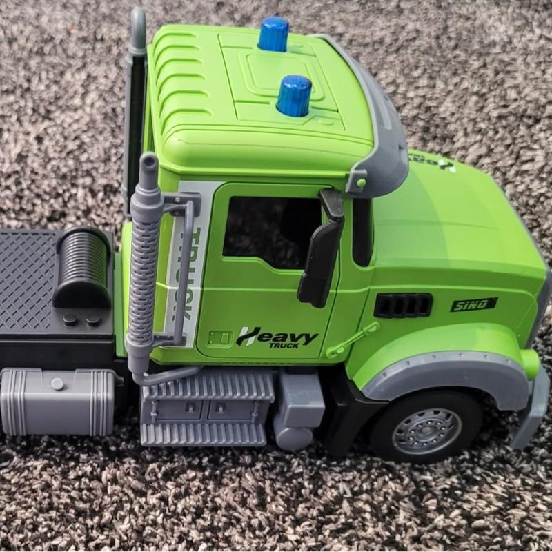 1:12 RC Semi Truck & Excavator Set: 2.4Ghz, Lights & Sound