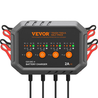 VEVOR 8A Smart Charger: Pro maintenance for LiFePO4 and Lead-Acid.