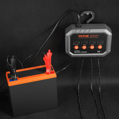 VEVOR 8A Smart Charger: Pro maintenance for LiFePO4 and Lead-Acid.