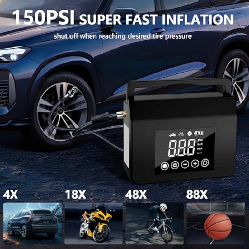 4000A Portable Car Jump Starter with Air Compressor