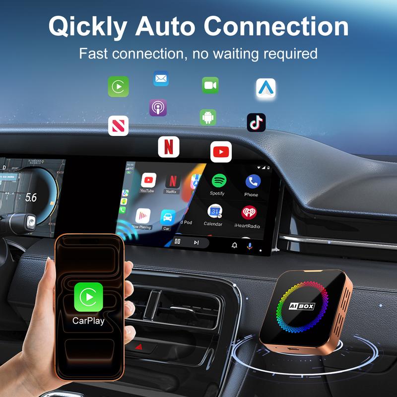 Aimoon Orange AI Cube Pro Max – Wireless CarPlay & Android Auto AI Box